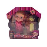 Jucarii, Copii si Bebe - Jucarii si jocuri - Papusi si accesorii - Papusi - Jucarie Papusi Masha si Ursul, Masha cu Scufita rosie cu Buline Albe , Ursul, Plastic, 15 cm - Infinity.ro