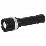 Sport si Outdoor - Camping - Articole solare camping - Lampi si lanterne camping - Lanterna F 186 din Plastic, Iluminat Led, Zoom, Agatatoare, 23 cm, Negru - Infinity.ro
