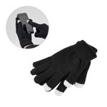 Fashion, accesorii si bijuterii - Barbati - Accesorii barbati - Manusi barbati - Pereche de manusi din plasa sintetica cu varfuri touch - Infinity.ro