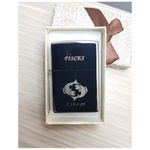 Market - Tutun si tigari - Articole si accesorii tutun - Bricheta Metalica Gravata Zodie Pesti, Pisces Zodiac , 3,5 X 5,5 Cm - Infinity.ro