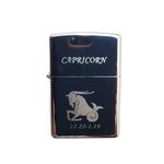 Market - Tutun si tigari - Articole si accesorii tutun - Bricheta Metalica Gravata Zodie Capricorn, Capricorn Zodiac, 3,5 X 5,5 Cm - Infinity.ro