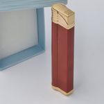 Market - Tutun si tigari - Articole si accesorii tutun - Bricheta Metalica cu Gaz, Antivant, Model Robotic Slim, Reincarcabila, Rosu, Cutie - Infinity.ro