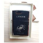 Market - Tutun si tigari - Articole si accesorii tutun - Bricheta Metalica Gravata Zodie Rac, Cancer Zodiac, 3,5 X 5.5 Cm - Infinity.ro