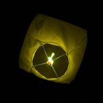 Casa si Gradina - Decoratiuni - Decoratiuni petrecere - Lampioane - Lampion zburator, flippy, hartie biodegradabila, galben, 30 x 35 cm - Infinity.ro