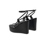 Fashion, accesorii si bijuterii - Femei - Incaltaminte femei - Sandale femei - Sandale Calvin Klein Wedge Sandal 70 Lth HW0HW01952 37 EU Negru - Infinity.ro