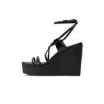 Fashion, accesorii si bijuterii - Femei - Incaltaminte femei - Sandale femei - Sandale Calvin Klein Wedge Sandal 70 Lth HW0HW01952 37 EU Negru - Infinity.ro