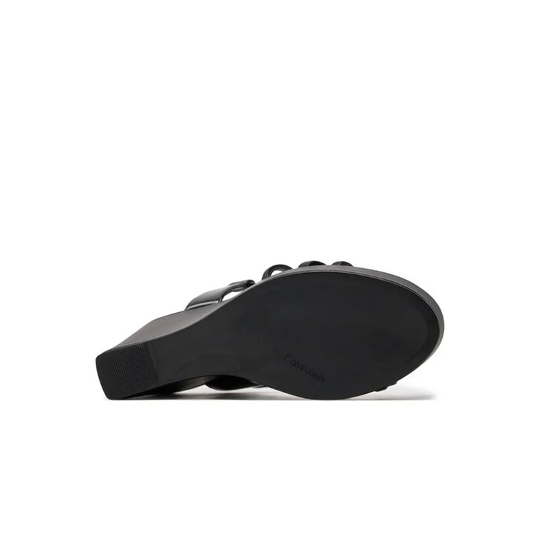 Fashion, accesorii si bijuterii - Femei - Incaltaminte femei - Sandale femei - Sandale Calvin Klein Wedge Sandal 70 Lth HW0HW01952 40 EU Negru - Infinity.ro