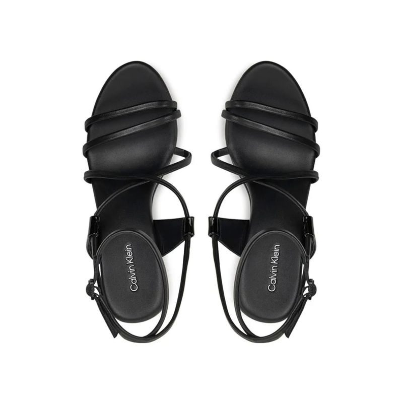 Fashion, accesorii si bijuterii - Femei - Incaltaminte femei - Sandale femei - Sandale Calvin Klein Wedge Sandal 70 Lth HW0HW01952 40 EU Negru - Infinity.ro