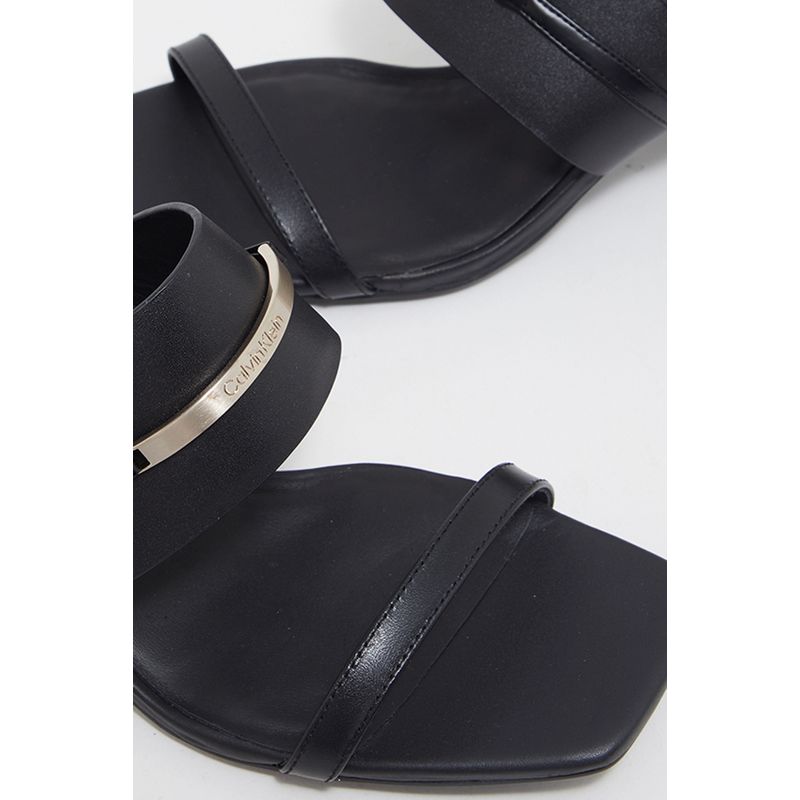 Fashion, accesorii si bijuterii - Femei - Incaltaminte femei - Sandale femei - Sandale Calvin Klein Heel Sandal 45 Met Bar Lth HW0HW02012 36 EU Negru - Infinity.ro
