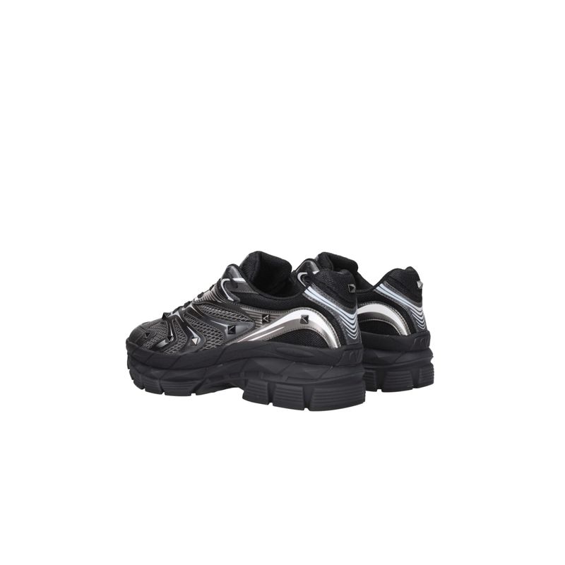 Fashion, accesorii si bijuterii - Barbati - Incaltaminte barbati - Sneakers si tenisi barbati - Pantofi barbati Valentino Garavani Gold-Tone Signature 42 EU Negru - Infinity.ro