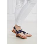 Fashion, accesorii si bijuterii - Femei - Incaltaminte femei - Sandale femei - Sandale dama Tommy Hilfiger Flat Sandal Stripes FW0FW07924 39 EU Bluemarin - Infinity.ro