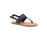 Fashion, accesorii si bijuterii - Femei - Incaltaminte femei - Sandale femei - Sandale dama Tommy Hilfiger Flat Sandal Stripes FW0FW07924 39 EU Bluemarin - Infinity.ro