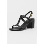 Fashion, accesorii si bijuterii - Femei - Incaltaminte femei - Sandale femei - Sandale Leather Tommy Hilfiger Block Heel Sandal FW0FW08532 38 EU Negru - Infinity.ro