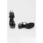 Fashion, accesorii si bijuterii - Femei - Incaltaminte femei - Sandale femei - Sandale Leather Tommy Hilfiger Block Heel Sandal FW0FW08532 38 EU Negru - Infinity.ro