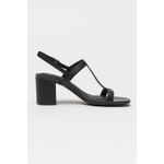 Fashion, accesorii si bijuterii - Femei - Incaltaminte femei - Sandale femei - Sandale Leather Tommy Hilfiger Block Heel Sandal FW0FW08532 38 EU Negru - Infinity.ro