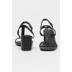Fashion, accesorii si bijuterii - Femei - Incaltaminte femei - Sandale femei - Sandale Leather Tommy Hilfiger Block Heel Sandal FW0FW08532 39 EU Negru - Infinity.ro