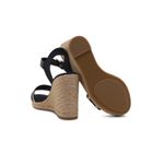 Fashion, accesorii si bijuterii - Femei - Incaltaminte femei - Sandale femei - Espadrile Tommy Hilfiger Mono Webbing High Wedge Sandal FW0FW08046 37 EU Bleumarin - Infinity.ro