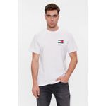 Fashion, accesorii si bijuterii - Barbati - Imbracaminte - Tricouri si bluze barbati - Tricou barbati Tommy Jeans Essential Flag DM0DM18263 Alb 5XL INTL - Infinity.ro