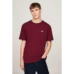 Fashion, accesorii si bijuterii - Barbati - Imbracaminte - Tricouri si bluze barbati - Tricou barbati Tommy Jeans Reg Badge Tee Ext DM0DM17995 XL INTL Visiniu - Infinity.ro