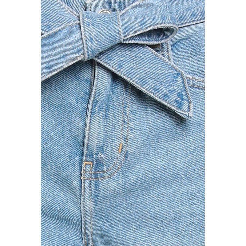 Fashion, accesorii si bijuterii - Femei - Imbracaminte femei - Pantaloni femei - Blugi scurti dama din denim Karl Lagerfeld 24FW1100D23 Albastru 27 US - Infinity.ro