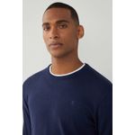 Fashion, accesorii si bijuterii - Barbati - Imbracaminte - Pulovere barbati - Pulover barbati Hackett London din bumbac si matase XL INTL Bleumarin - Infinity.ro