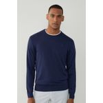 Fashion, accesorii si bijuterii - Barbati - Imbracaminte - Pulovere barbati - Pulover barbati Hackett London din bumbac si matase XL INTL Bleumarin - Infinity.ro