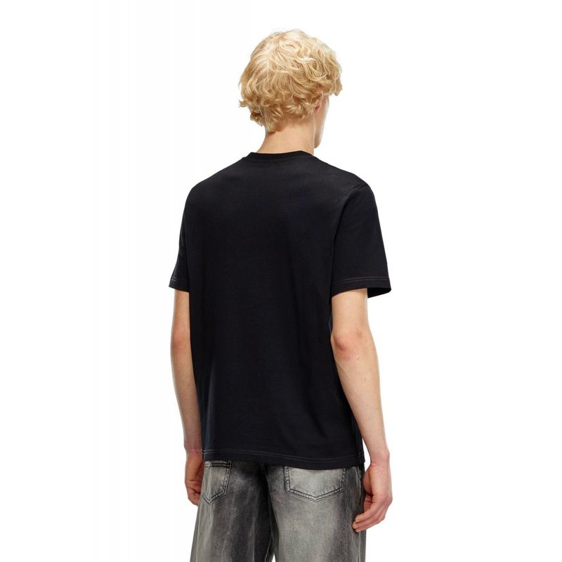 Fashion, accesorii si bijuterii - Barbati - Imbracaminte - Tricouri si bluze barbati - Tricou barbati Diesel din bumbac T-ADJUST-K1 XL INTL Negru - Infinity.ro