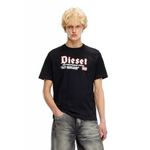 Fashion, accesorii si bijuterii - Barbati - Imbracaminte - Tricouri si bluze barbati - Tricou barbati Diesel din bumbac T-ADJUST-K1 XL INTL Negru - Infinity.ro