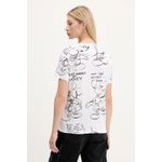 Fashion, accesorii si bijuterii - Femei - Imbracaminte femei - Tricouri si topuri femei - Tricou dama Desigual din bumbac MICKEY SKETCH Alb S INTL - Infinity.ro