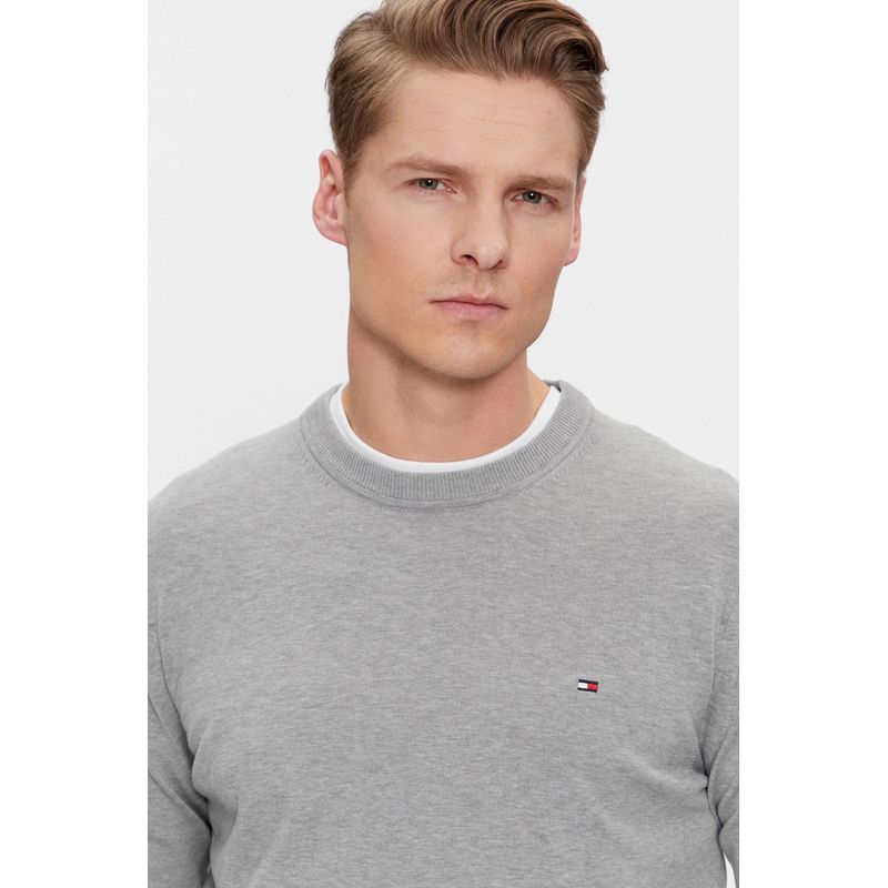 Fashion, accesorii si bijuterii - Barbati - Imbracaminte - Pulovere barbati - Pulover barbati Tommy Hilfiger 1997 CREW NECK SWEAT M INTL Gri - Infinity.ro