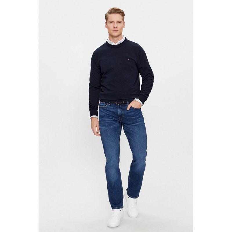 Fashion, accesorii si bijuterii - Barbati - Imbracaminte - Pulovere barbati - Pulover barbati Tommy Hilfiger 1997 CREW NECK SWEAT Bleumarin L INTL - Infinity.ro