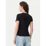 Fashion, accesorii si bijuterii - Femei - Imbracaminte femei - Tricouri si topuri femei - Tricou Dama Tommy Jeans DW0DW20315 L INTL Negru - Infinity.ro