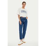 Fashion, accesorii si bijuterii - Femei - Imbracaminte femei - Tricouri si topuri femei - Tricou dama Tommy Jeans Prep Explo DW0DW18420 Alb L INTL - Infinity.ro