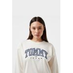 Fashion, accesorii si bijuterii - Femei - Imbracaminte femei - Hanorace femei - Hanorac dama Tommy Jeans Prep Explorer Crew DW0DW18380 M INTL Crem - Infinity.ro