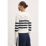 Fashion, accesorii si bijuterii - Femei - Imbracaminte femei - Hanorace femei - Hanorac dama Tommy Jeans Badge Zip-Thru DW0DW18524 S INTL Bej - Infinity.ro