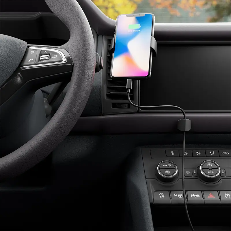 Carti si Birotica - Birotica - Accesorii de birou - Set 5 organizatoare cabluri cu adeziv negre MK5540 deleyCON - Infinity.ro