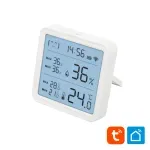 TV, Audio-Video si Foto - Optica, astronomie si metrologie - Meteorologie - Termometre Meteo - Termometru /higrometru /ceas WiFi inteligent Tuya 3xAAA Home HSTHC - Infinity.ro