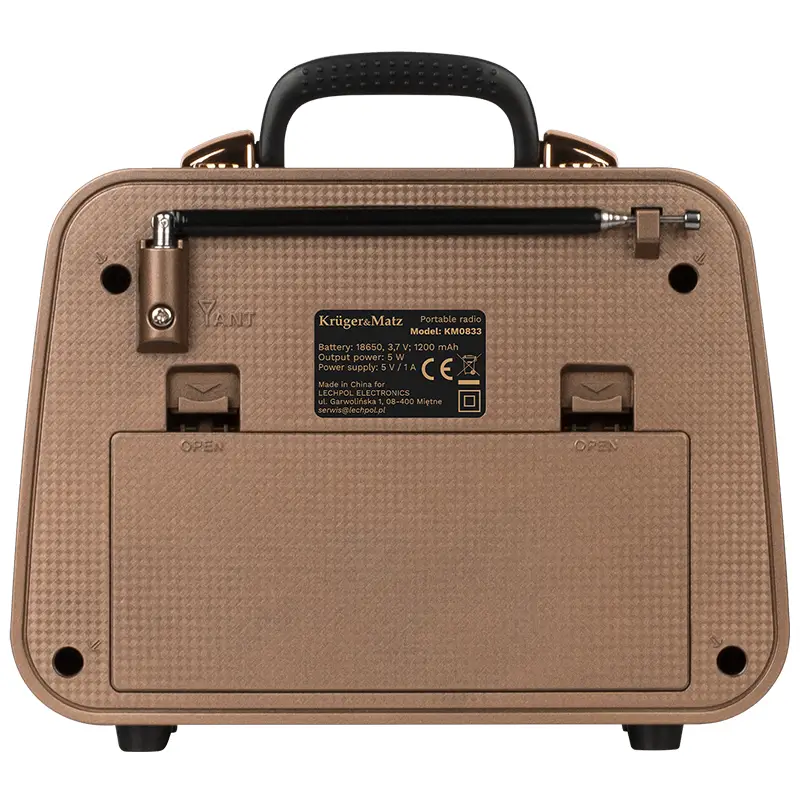 TV, Audio-Video si Foto - Portabile audio - Radio - Radio portabil analog AM /FM /SW 5W 185x77.5x150mm Kruger&atz KM0833 - Infinity.ro
