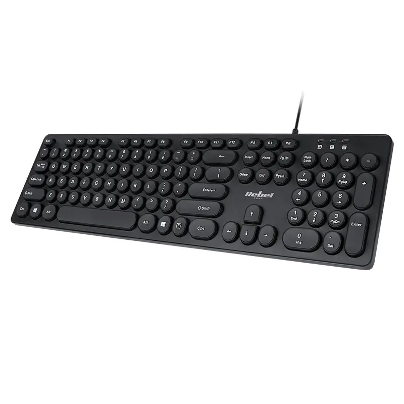 PC, gaming si accesorii - Periferice PC - Tastaturi - Tastatura 96 taste cu fir USB REBEL WDK100 KOM1029 - Infinity.ro