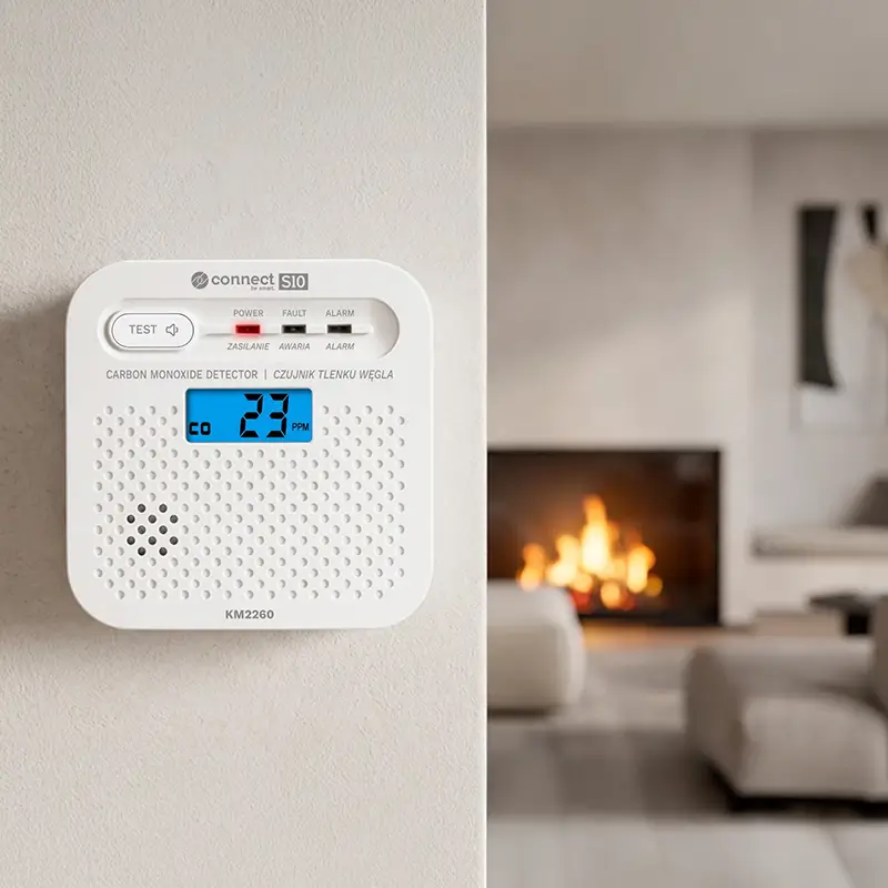 Casa si Gradina - Electrice - Smart Home - Control acces si accesorii - Senzor detector de gaz monoxid de carbon CONNECT S10 Wi-Fi TUYA Kruger&Matz KM2260 - Infinity.ro