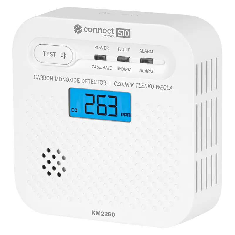 Casa si Gradina - Electrice - Smart Home - Control acces si accesorii - Senzor detector de gaz monoxid de carbon CONNECT S10 Wi-Fi TUYA Kruger&Matz KM2260 - Infinity.ro