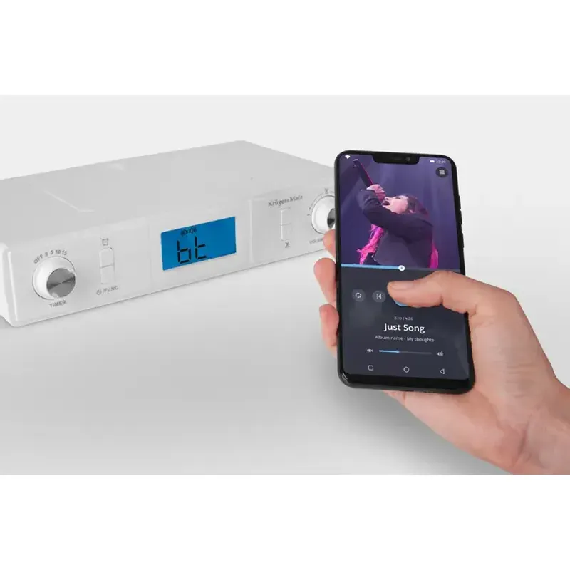 TV, Audio-Video si Foto - Portabile audio - Radio - Radio bucatarie FM Bluetooth Ceas Kruger&Matz KM0817 - Infinity.ro