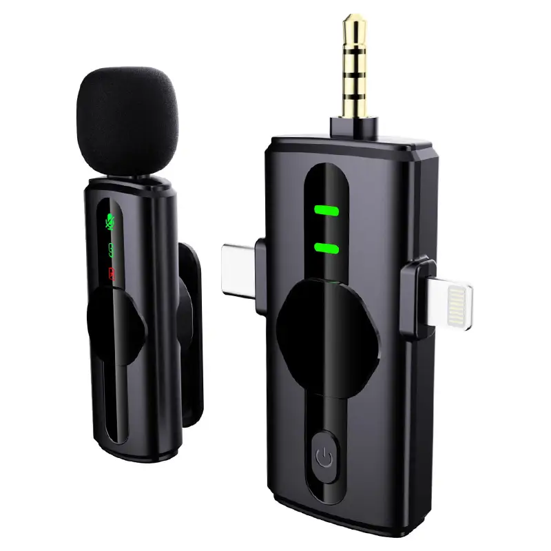 PC, gaming si accesorii - Periferice PC - Microfoane PC - Microfon lavaliera wireless 3in1 3.5mm /USB-C /Ligtning Platinet PLMM11 - Infinity.ro