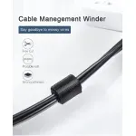 PC, gaming si accesorii - Retelistica - Cabluri si accesorii - Organizator de cabluri Banda Velcro Well 3m x 1.5cm negru ORG-CABLE-T0103BK-WL - Infinity.ro