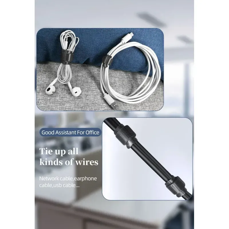 PC, gaming si accesorii - Retelistica - Cabluri si accesorii - Set organizator de cabluri Banda Velcro Well 150mm x 12mm 25buc negru ORG-CABLE-T0225BK-WL - Infinity.ro