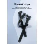 PC, gaming si accesorii - Retelistica - Cabluri si accesorii - Set organizator de cabluri Banda Velcro Well 150mm x 12mm 25buc negru ORG-CABLE-T0225BK-WL - Infinity.ro