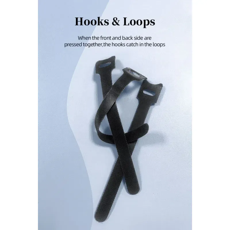 PC, gaming si accesorii - Retelistica - Cabluri si accesorii - Set organizator de cabluri Banda Velcro Well 150mm x 12mm 25buc negru ORG-CABLE-T0225BK-WL - Infinity.ro