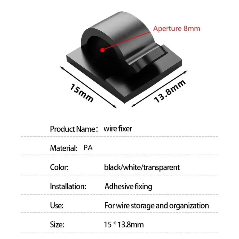PC, gaming si accesorii - Retelistica - Cabluri si accesorii - Set 24buc organizatoare de cabluri Well autoadezive transparente ORG-CABLE-S0224TT-WL - Infinity.ro