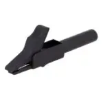 PC, gaming si accesorii - Retelistica - Cabluri si accesorii - Clip crocodil izolat lungime 55mm pentru fixare mufa banana 4mm negru GBC 18.7537.12 - Infinity.ro