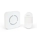 Casa si Gradina - Electrice - Accesorii electrice - Sonerii electrice - Sonerie wireless Kinetic fara baterii 1 buton +1 receptor alb delight 55331WH - Infinity.ro